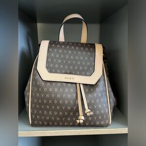 DKNY logo print backpack